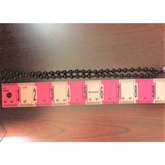 Beautiful Tiger Eye Moon Pendant on Black Obsidian Beaded Necklace - Picture 4 of 5